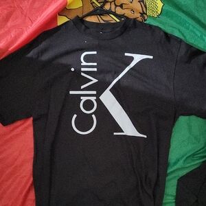 Calvin Klein Black and White Logo Tee